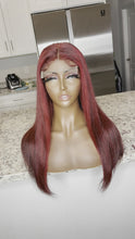 Load and play video in Gallery viewer, Custom Color Intense Red/Burgundy Lace Closure Unit
